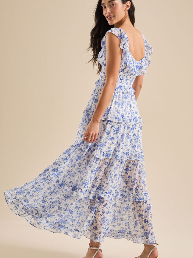 Alice Floral Maxi Dress Detail 4 - TULLABEE