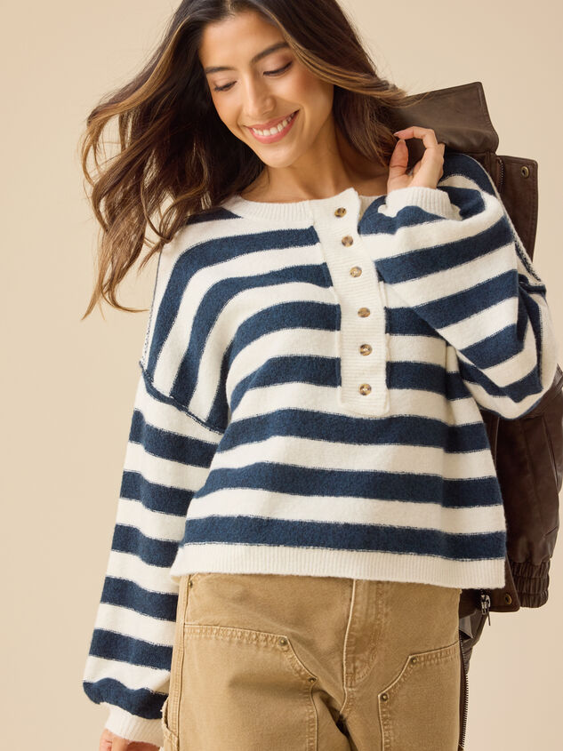 Waverly Stripe Crew Neck - TULLABEE