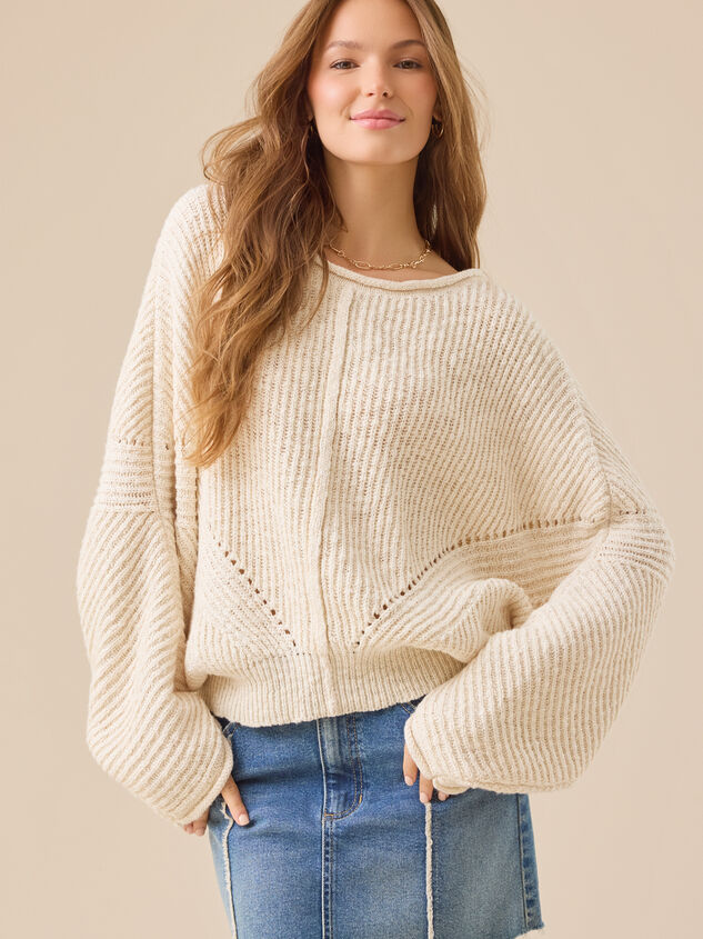 Savannah Dolman Sweater Detail 4 - TULLABEE