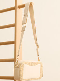 Raffia Straw Crossbody Bag Detail 3 - TULLABEE