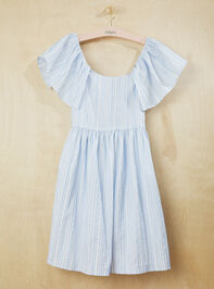 Emma Pleated Sleeveless Dress Detail 2 - TULLABEE