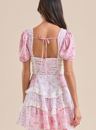 Aderny Floral Mini Dress Detail 6 - TULLABEE
