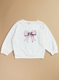 Bow Chic Sweatshirt Detail 2 - TULLABEE