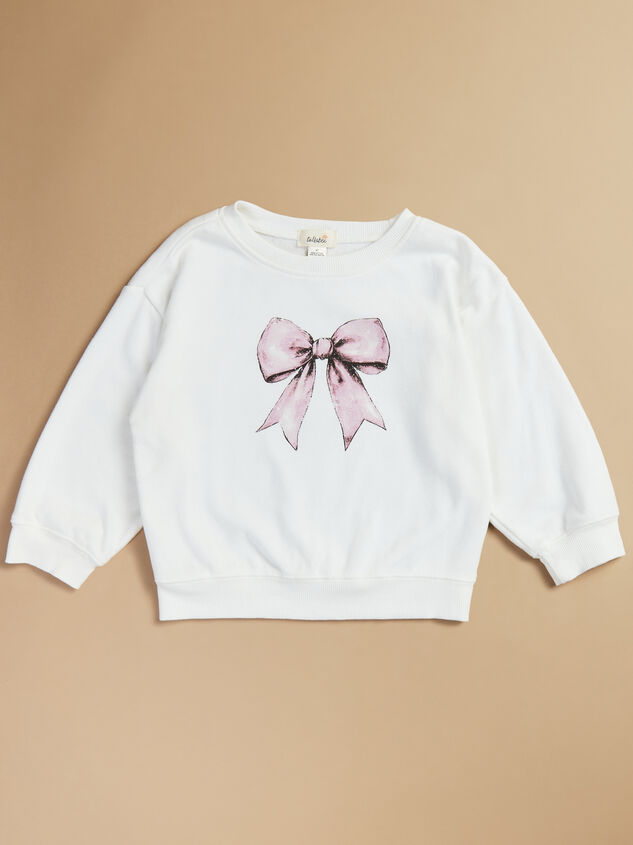 Bow Chic Sweatshirt Detail 2 - TULLABEE