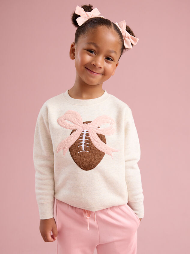 Victory Bow Sweatshirt Detail 4 - TULLABEE
