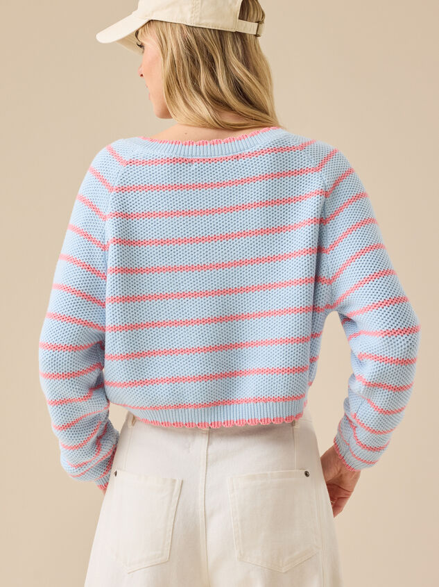 Mila Stripe Sweater Detail 3 - TULLABEE
