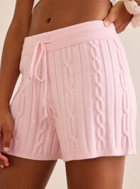 Cloudflow Cable Knit Short Detail 3 - TULLABEE