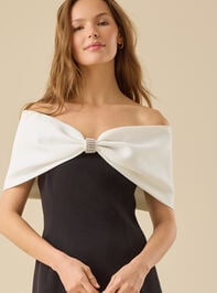 Elodie Off The Shoulder Mini Dress Detail 3 - TULLABEE