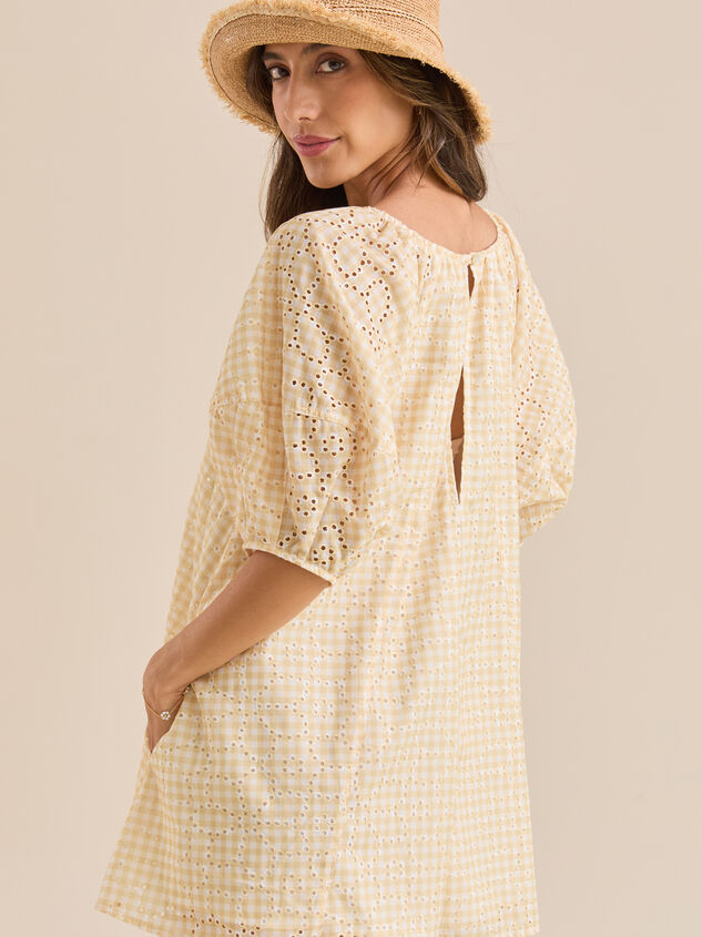 Posie Gingham Romper Detail 4 - TULLABEE
