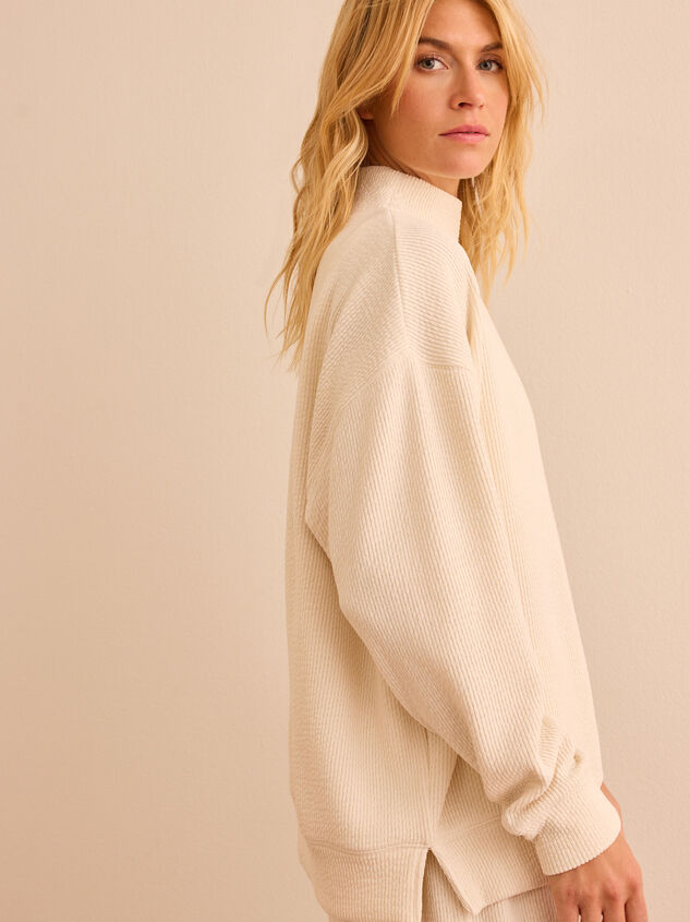 Balanced Ease Ribbed Mockneck Detail 4 - TULLABEE