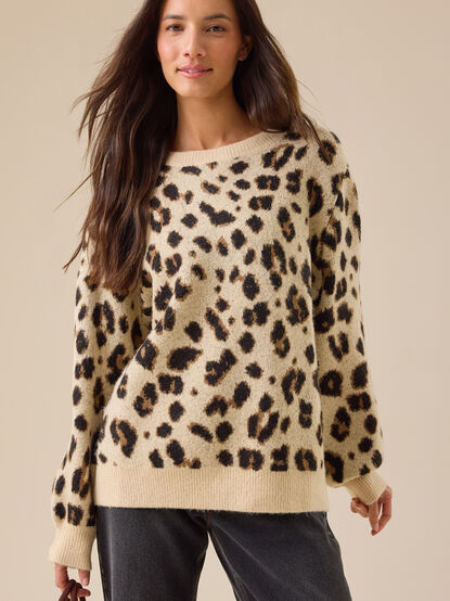 Avril Leopard Sweater - TULLABEE