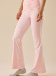 Catie Foldover Lounge Pants Detail 3 - TULLABEE
