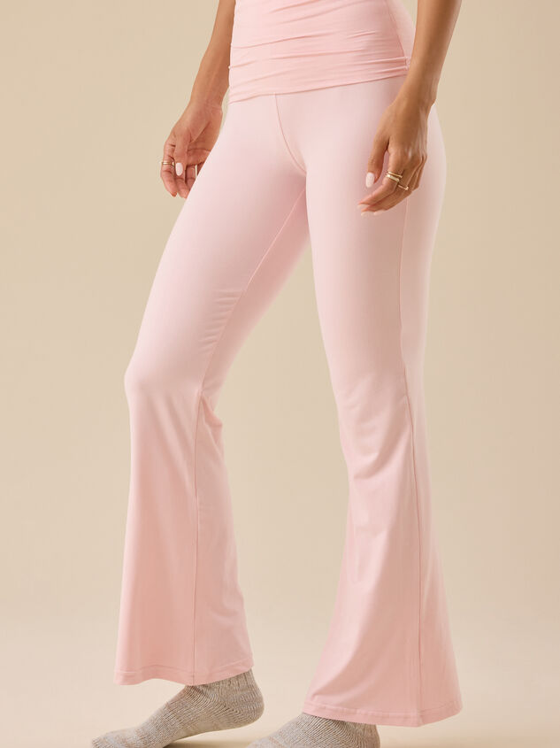 Catie Foldover Lounge Pants Detail 3 - TULLABEE