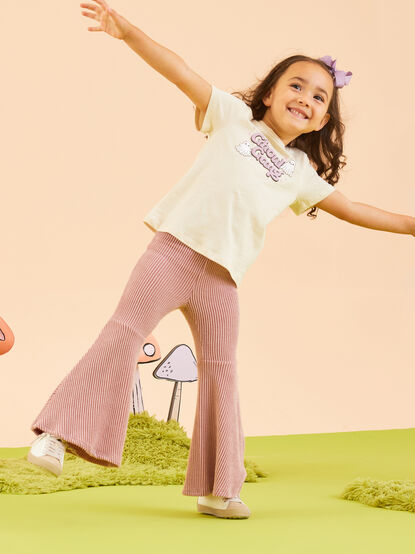 Britney Toddler Ribbed Flares - TULLABEE
