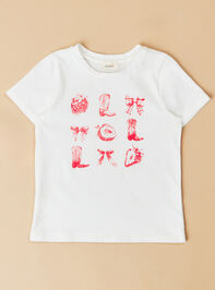 Gigi Strawberry Boots Tee - TULLABEE