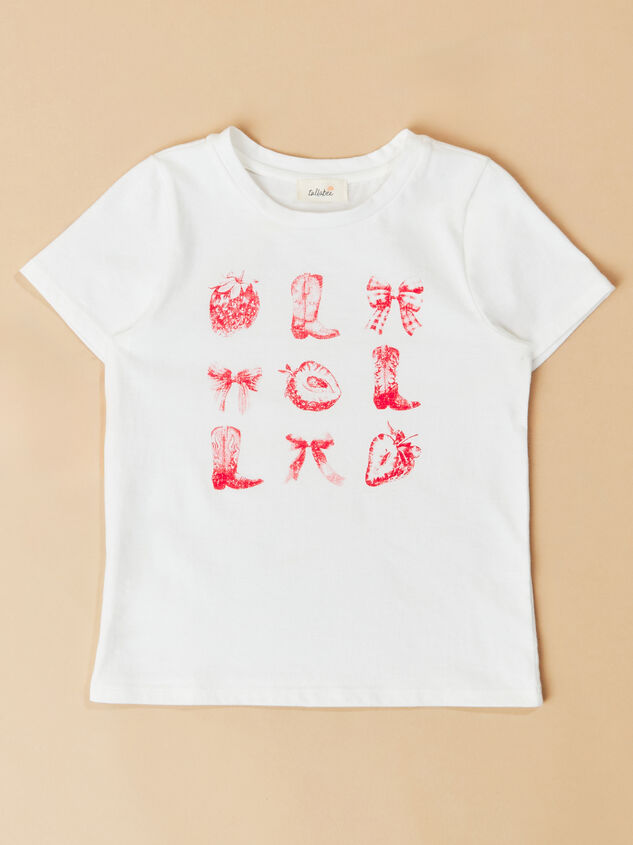 Gigi Strawberry Boots Tee - TULLABEE