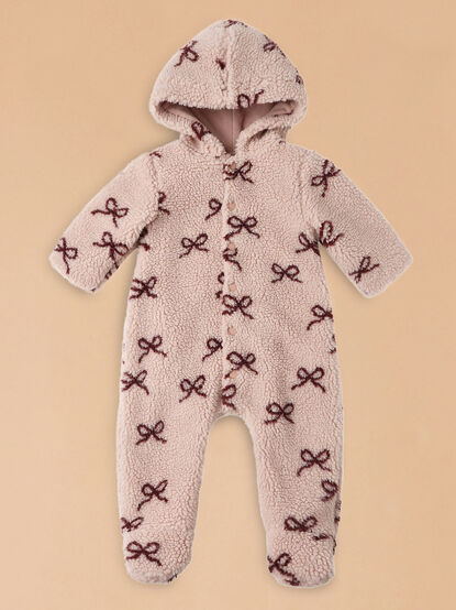 Bows Fleece Jumpsuit by Rylee + Cru - TULLABEE