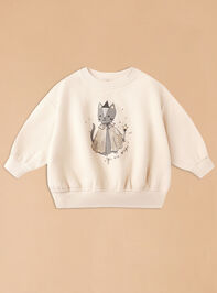 Magic Cat Graphic Sweatshirt by Quincy Mae - TULLABEE
