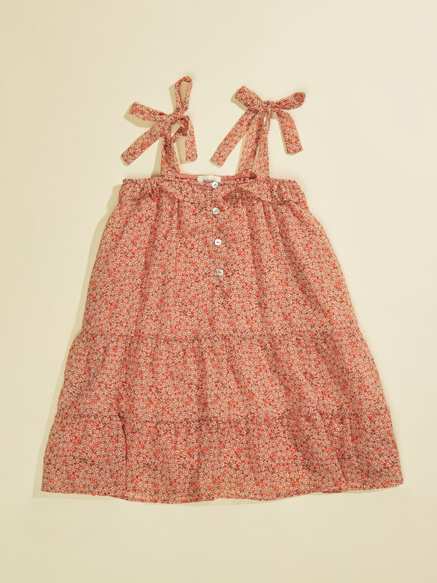 Jayla Floral Midi Dress Detail 2 - TULLABEE