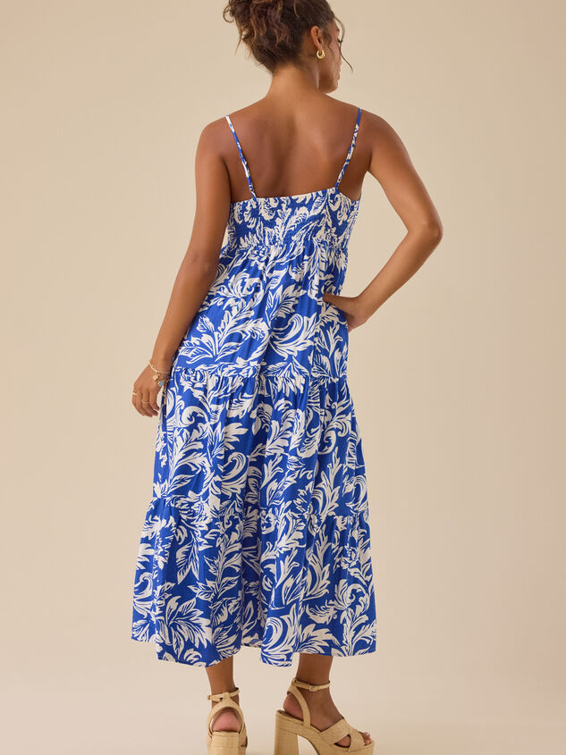 Morgana Floral Front Tie Maxi Detail 4 - TULLABEE