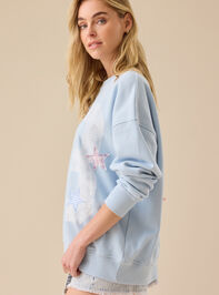 13 Star Graphic Sweatshirt Detail 5 - TULLABEE