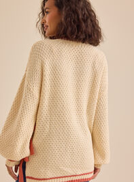 Zoey Side Tie Sweater Detail 5 - TULLABEE