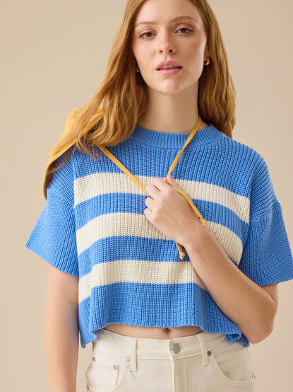 Ricki Striped Boxy Sweater - TULLABEE