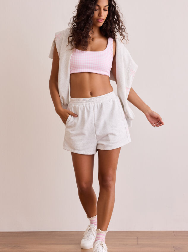Release Embroidered Bow Lounge Short Detail 5 - TULLABEE