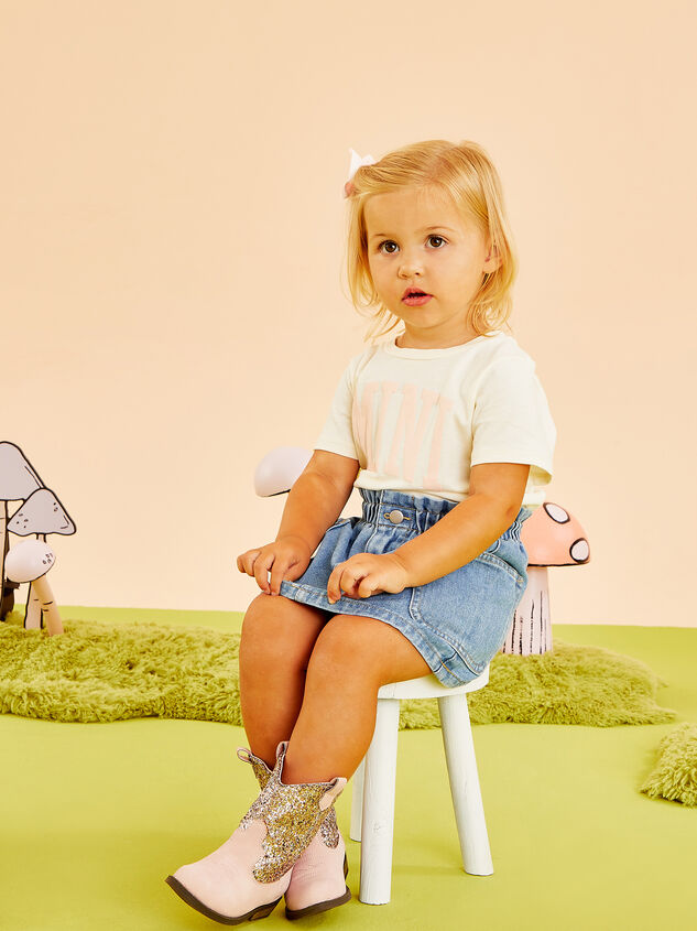 Mirabel Denim Mini Skirt - TULLABEE