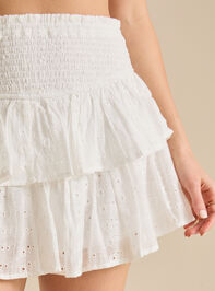 Cody Eyelet Mini Skort Detail 2 - TULLABEE
