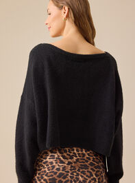 Ainsley Boat Neck Sweater Detail 6 - TULLABEE