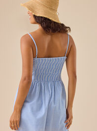 Emerie Drop Waist Romper Detail 4 - TULLABEE