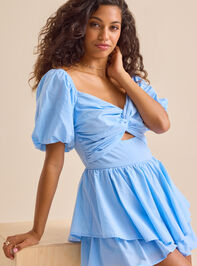 Melanie Puff Sleeve Romper Detail 2 - TULLABEE
