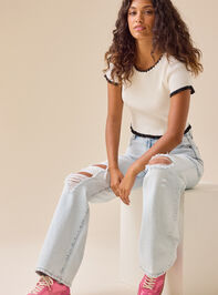Kenzie Straight Leg Jeans Detail 4 - TULLABEE