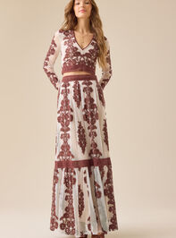 Arissa Floral Embroidered Maxi Skirt - TULLABEE