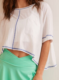 Work It Out Boxy Tee Detail 2 - TULLABEE