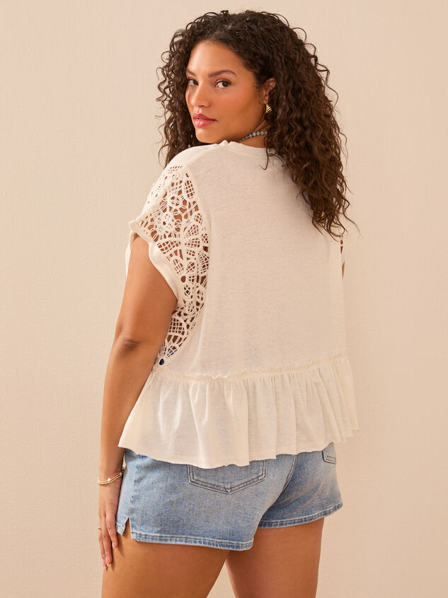 Andi Peplum Top Detail 5 - TULLABEE