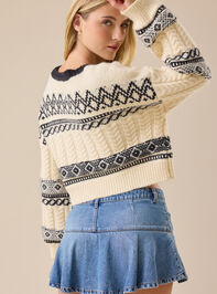 Bridget Cropped Sweater Detail 6 - TULLABEE