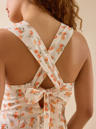 Léa Fruit Mini Dress Detail 5 - TULLABEE
