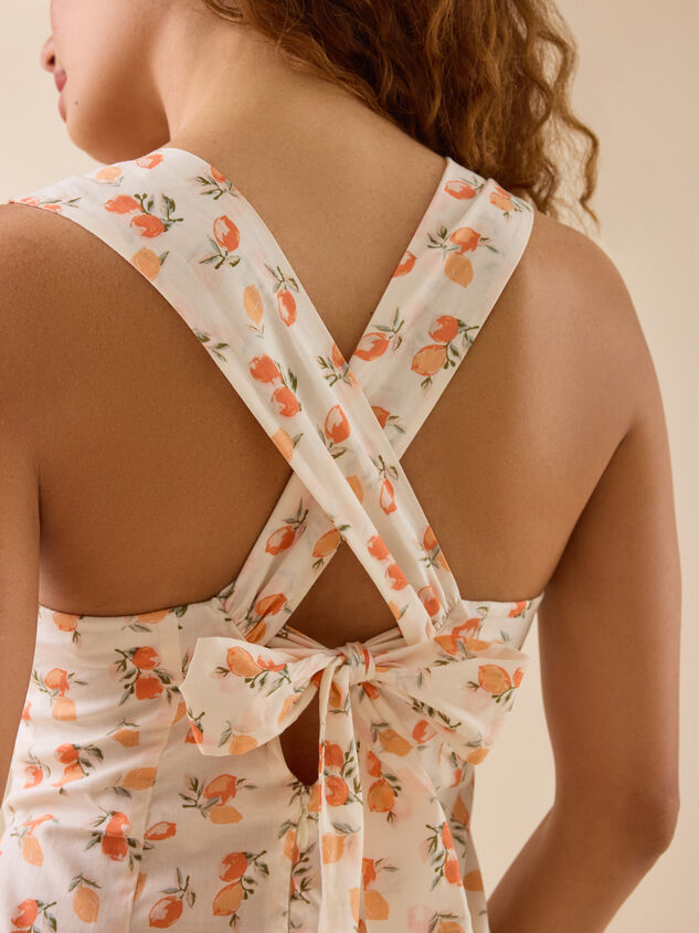 Léa Fruit Mini Dress Detail 5 - TULLABEE