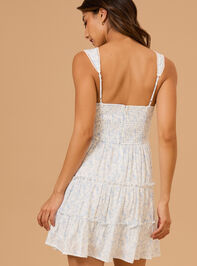 Arden Floral Mini Dress Detail 5 - TULLABEE