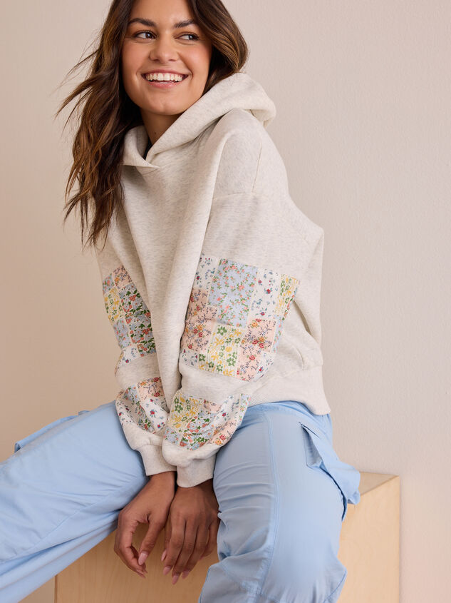 Champ Patchwork Hoodie Detail 2 - TULLABEE