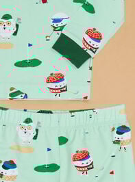 Dreaming of the Green Lounge Set Detail 2 - TULLABEE