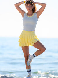 Courtside Tiered Ruffle Skort - TULLABEE