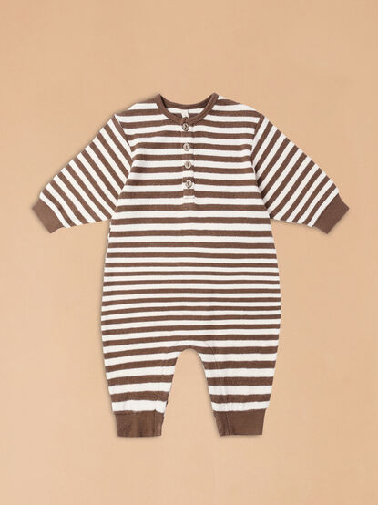 Chase Striped Jumpsuit by Quincy Mae - TULLABEE