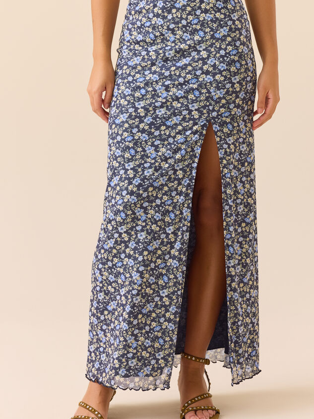 Liliette Mesh Midi Skirt Detail 2 - TULLABEE