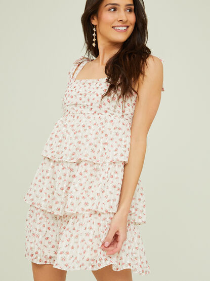 Valentina Floral Tiered Dress - TULLABEE
