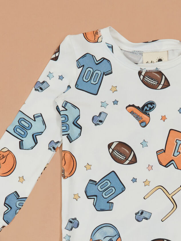 Gameday Icons Baby Top and Pants Set Detail 2 - TULLABEE
