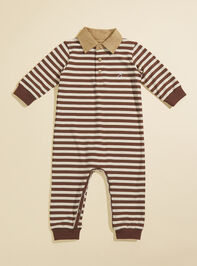 Kingston Striped Polo Jumpsuit by Me + Henry Detail 2 - TULLABEE