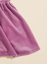 Eloise Velvet Bow Dress Detail 4 - TULLABEE